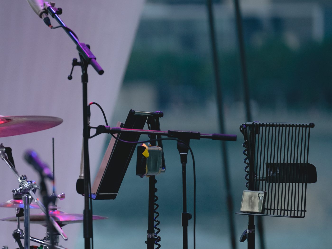Stage and instruments at a Singapore performance